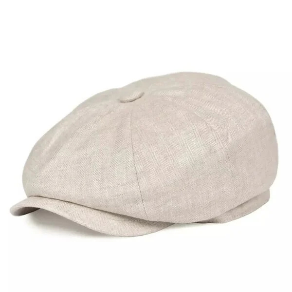 Flatcap Linen Herringbone Summer 8 Panel